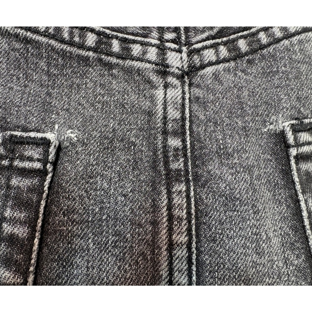 Abercrombie & Fitch Zoe Natural Rise Vintage A-Line Denim Mini Skirt Black 29 8R - Picture 11 of 12
